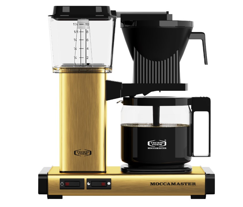 Win a Moccamaster Brushed Brass Coffeemaker