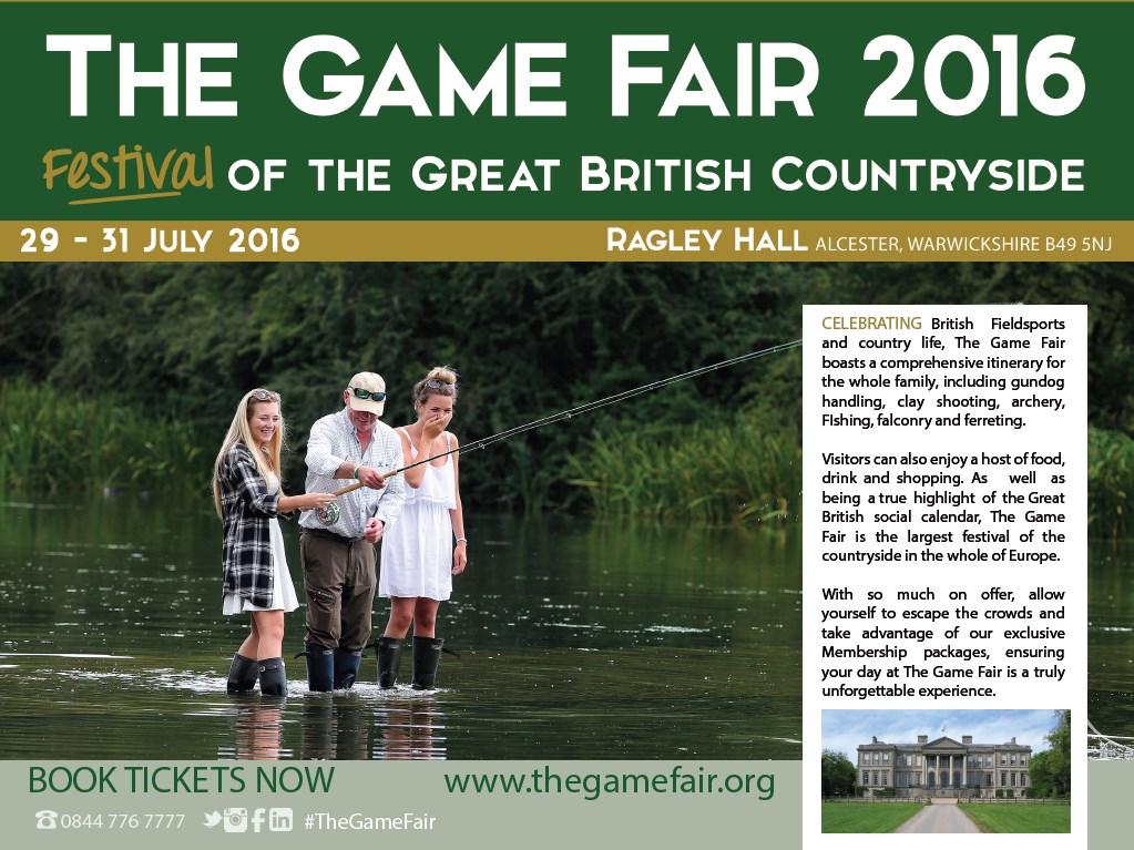 Win Platinum Tickets to the 2016 Game Fair Festival 