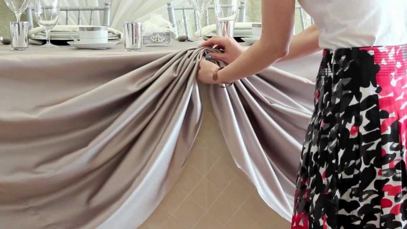 New Chevron Satin Linen Collection From LinenTablecloth
