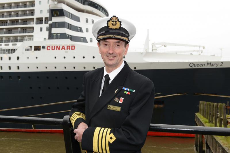 Cunard's Captain Christopher Wells Retires After 20 years With The Line, and Awarded Rank of Commodore